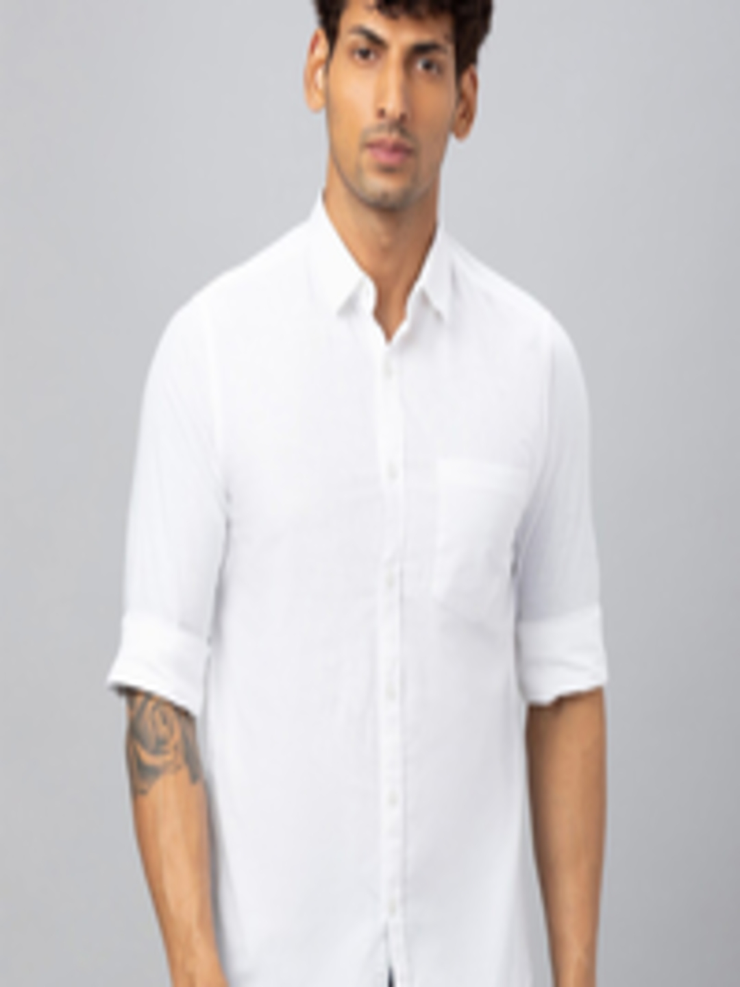 Buy Globus Spread Collar Pure Cotton Casual Shirt - Shirts for Men ...