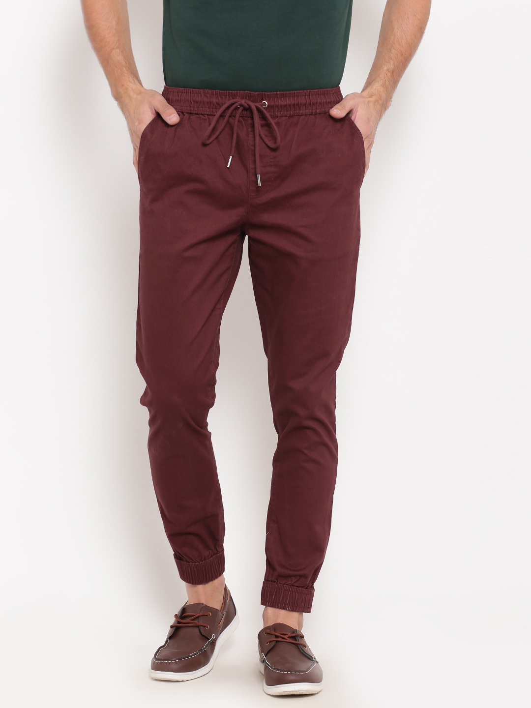 figs burgundy joggers