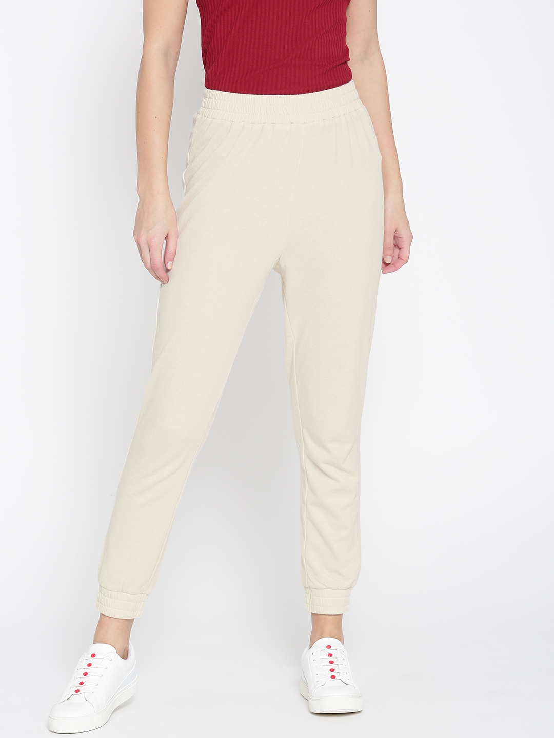 cream joggers ladies
