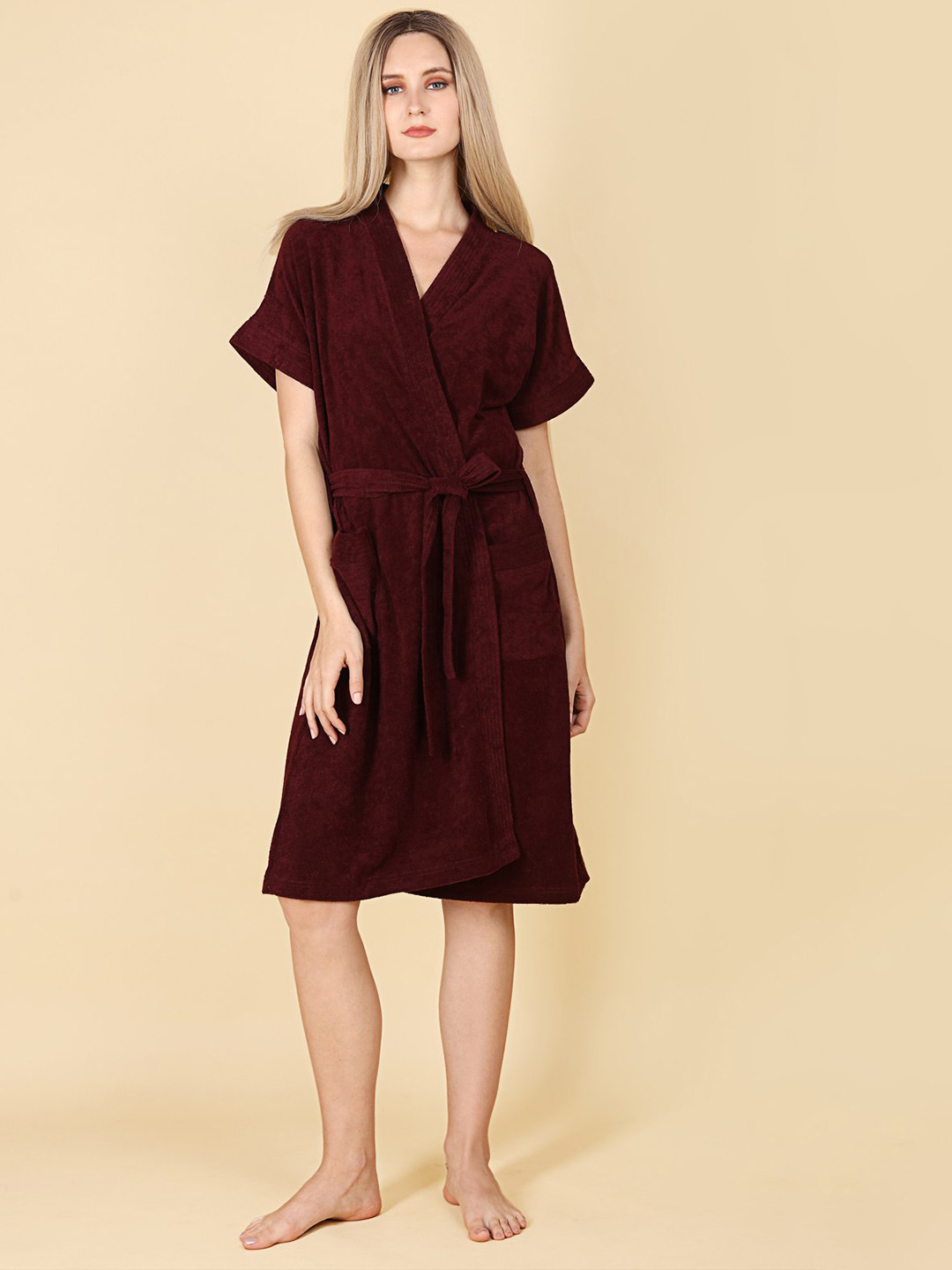 Buy ASPORA 260 GSM Terry Cotton Bath Robe Bath Robe for Women