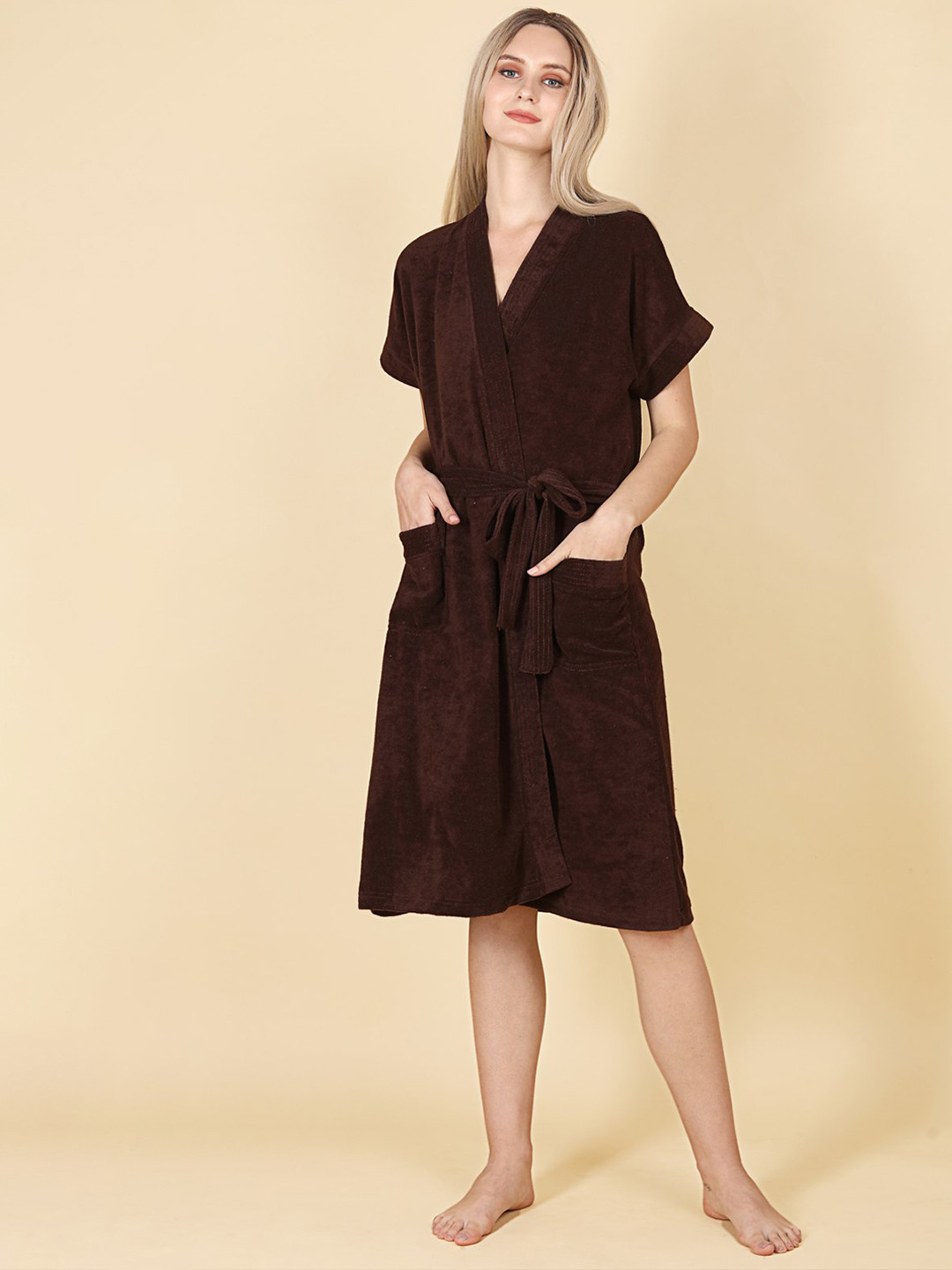 Buy ASPORA 260 GSM Terry Cotton Bath Robe Bath Robe for Women