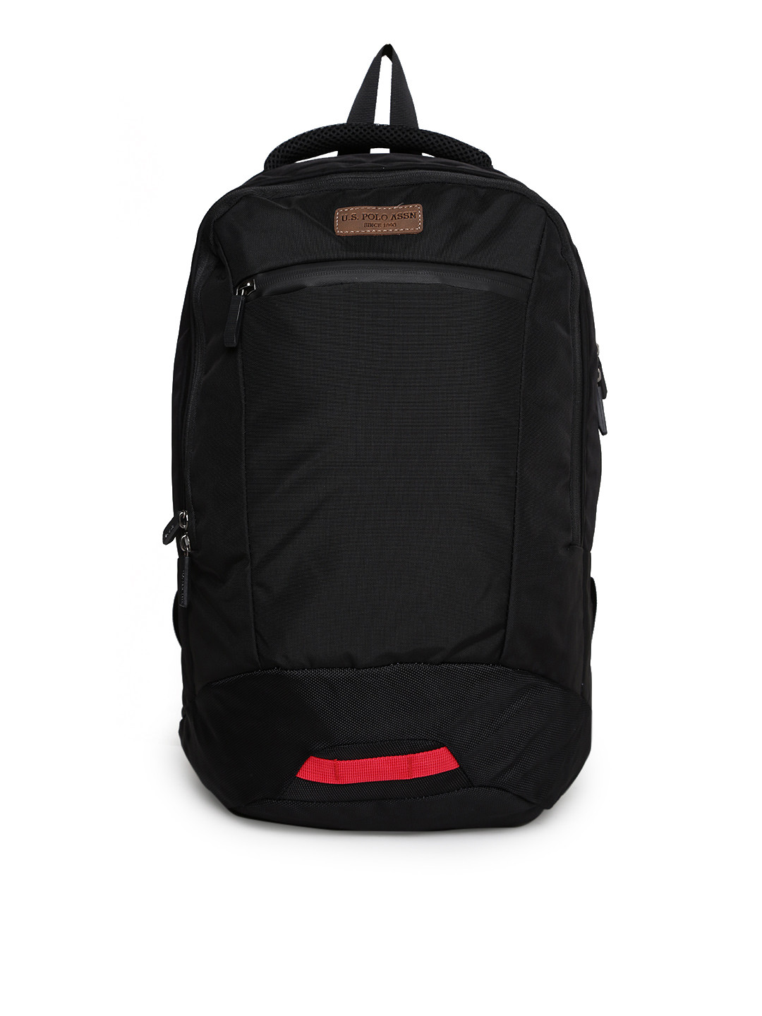 Buy U.S. Polo Assn. Unisex Black Solid Backpack Backpacks for Unisex