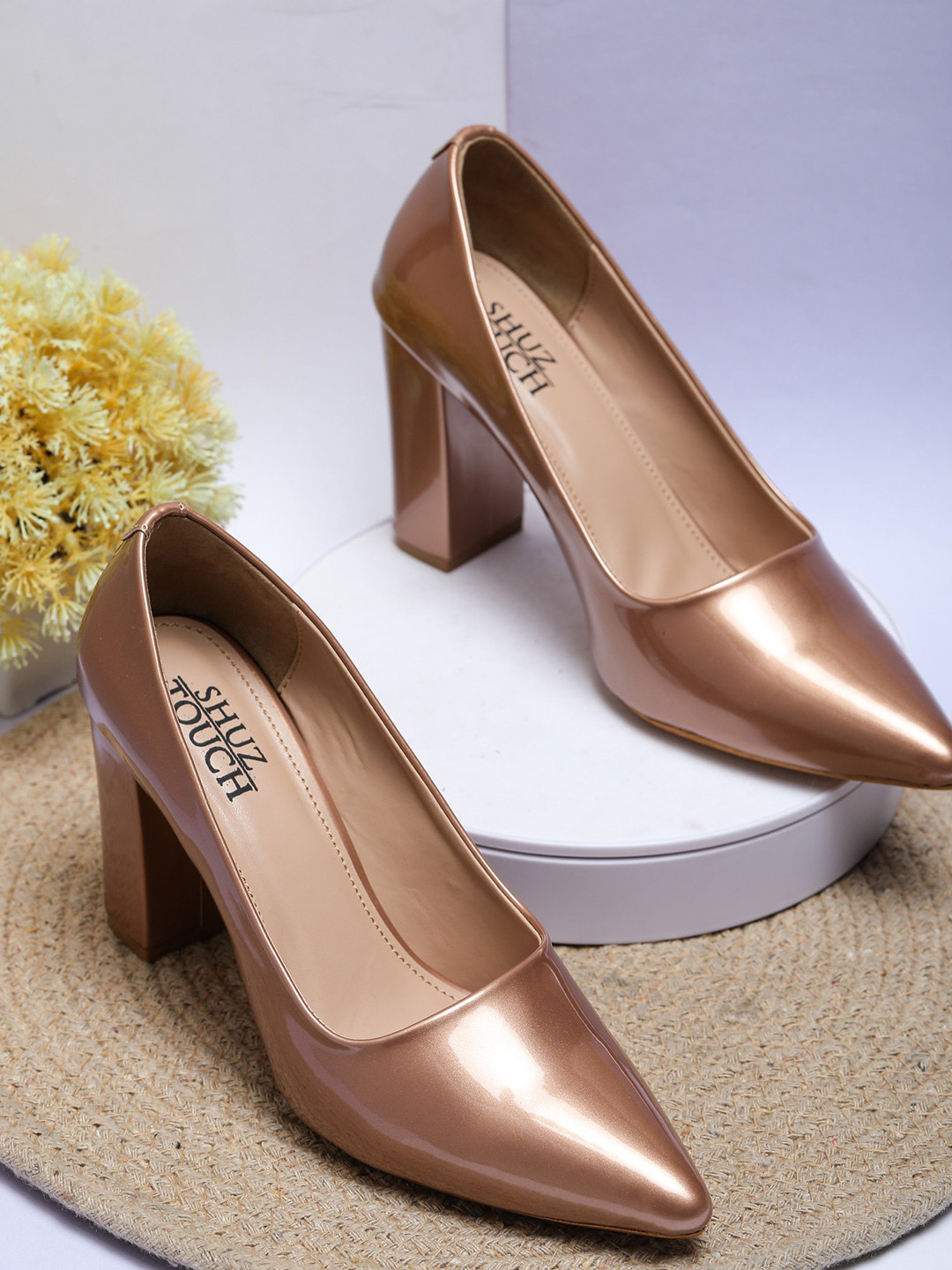 Buy SHUZ TOUCH Pointed Toe Block Heel Pumps Heels for Women 22270306