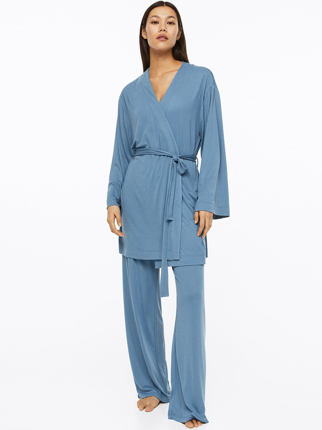 Buy H&M Jersey Dressing Gown Robe for Women 22274978 Myntra
