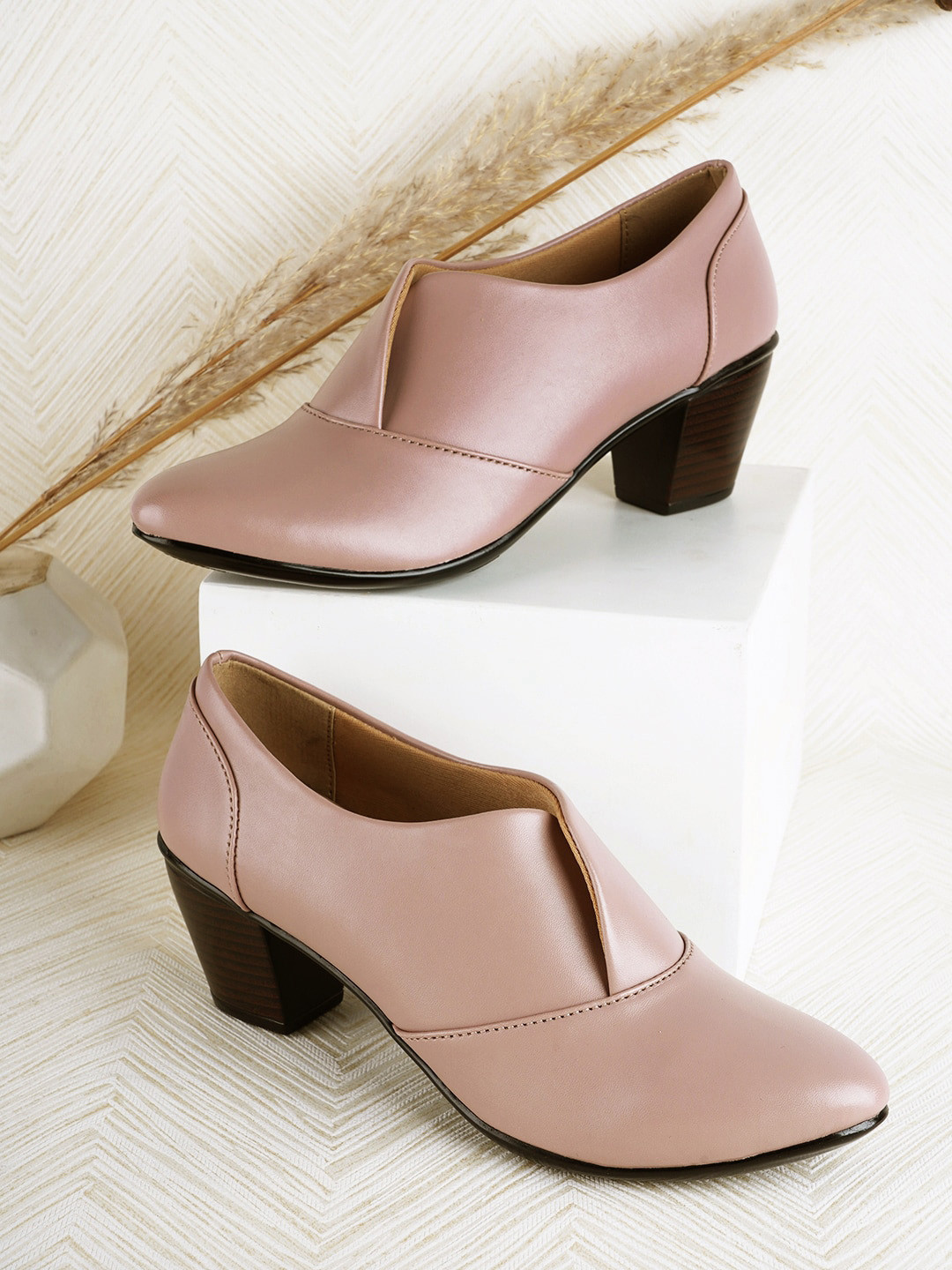 block heels peep toe