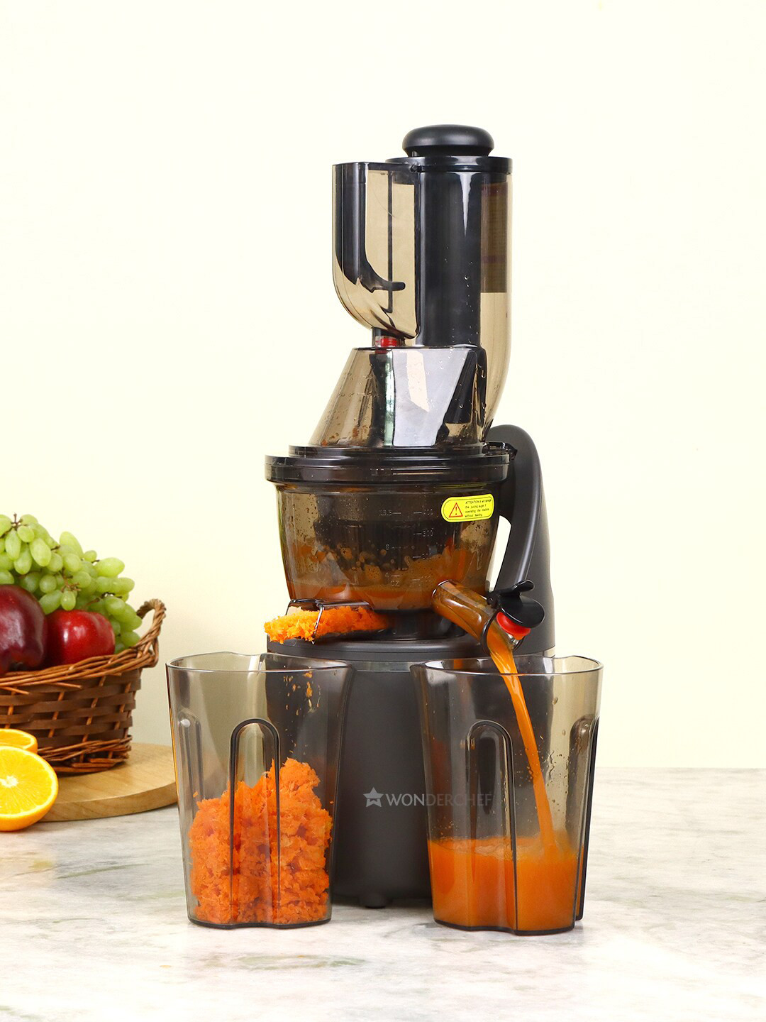 Buy Wonderchef Black Regalia Full Fruit Cold Press Slow Juicer 240 W