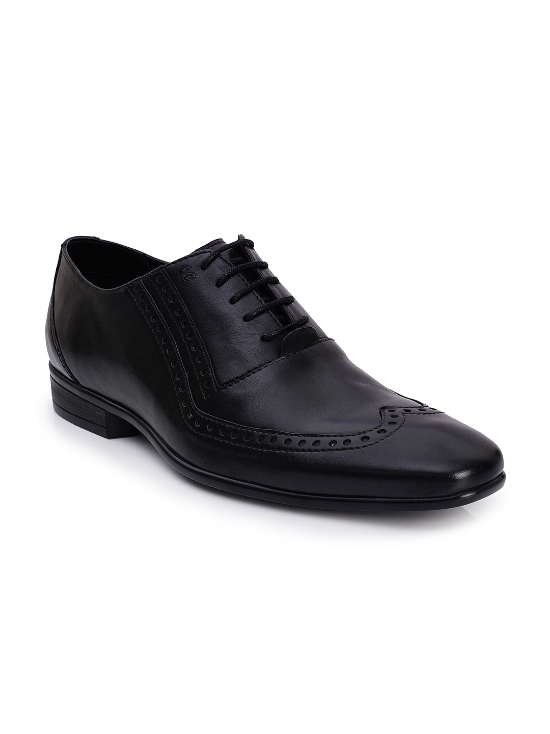 Buy CORE ESPANA Men Black Genuine Leather Brogues - Formal Shoes for ...