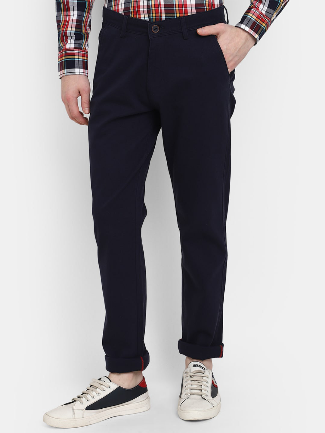 Buy V Mart Men Classic Slim Fit Easy Wash Cotton Chinos - Trousers for ...