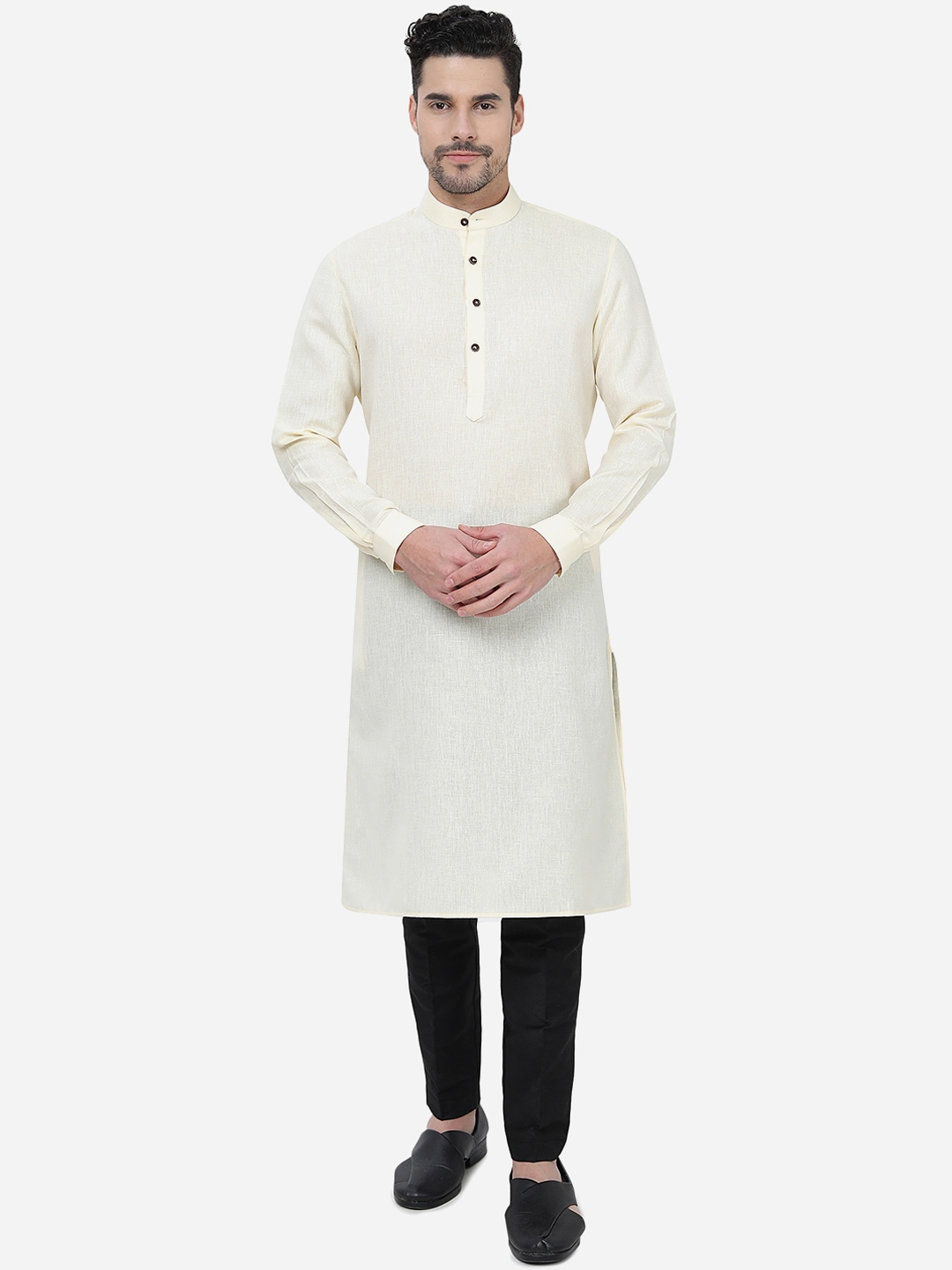 Buy Modi Kurta Mandarin Collar Pure Cotton Kurtas - Kurtas for Men ...