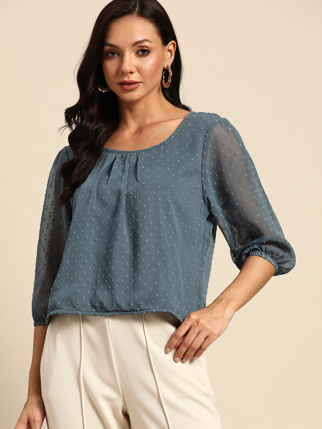 ALWAYS ABOUT YOU WOVEN TOP