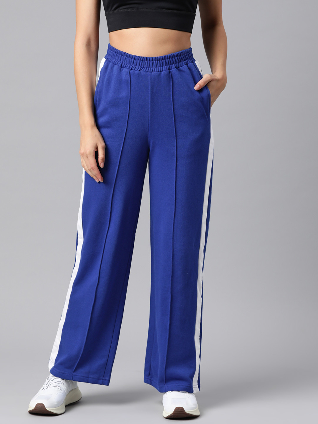Buy Laabha Striped Terry Outdoor Sports Track Pants Track Pants for