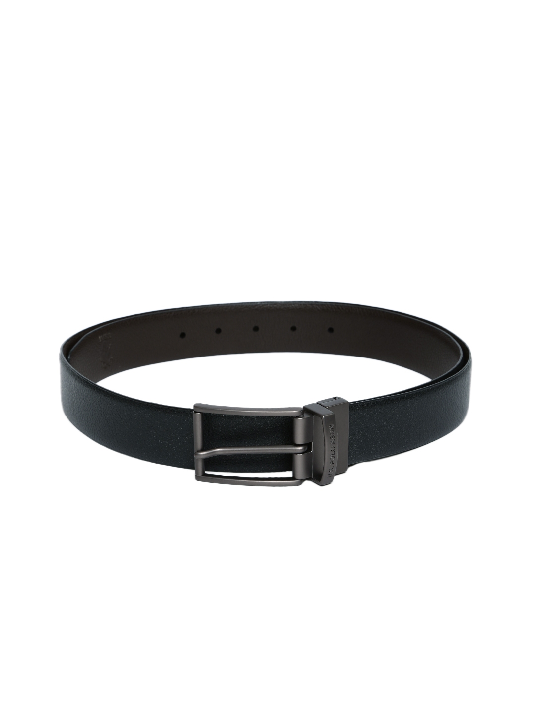 Buy U.S. Polo Assn. Men Black & Brown Reversible Leather Belt - Belts for Men 2229626 | Myntra