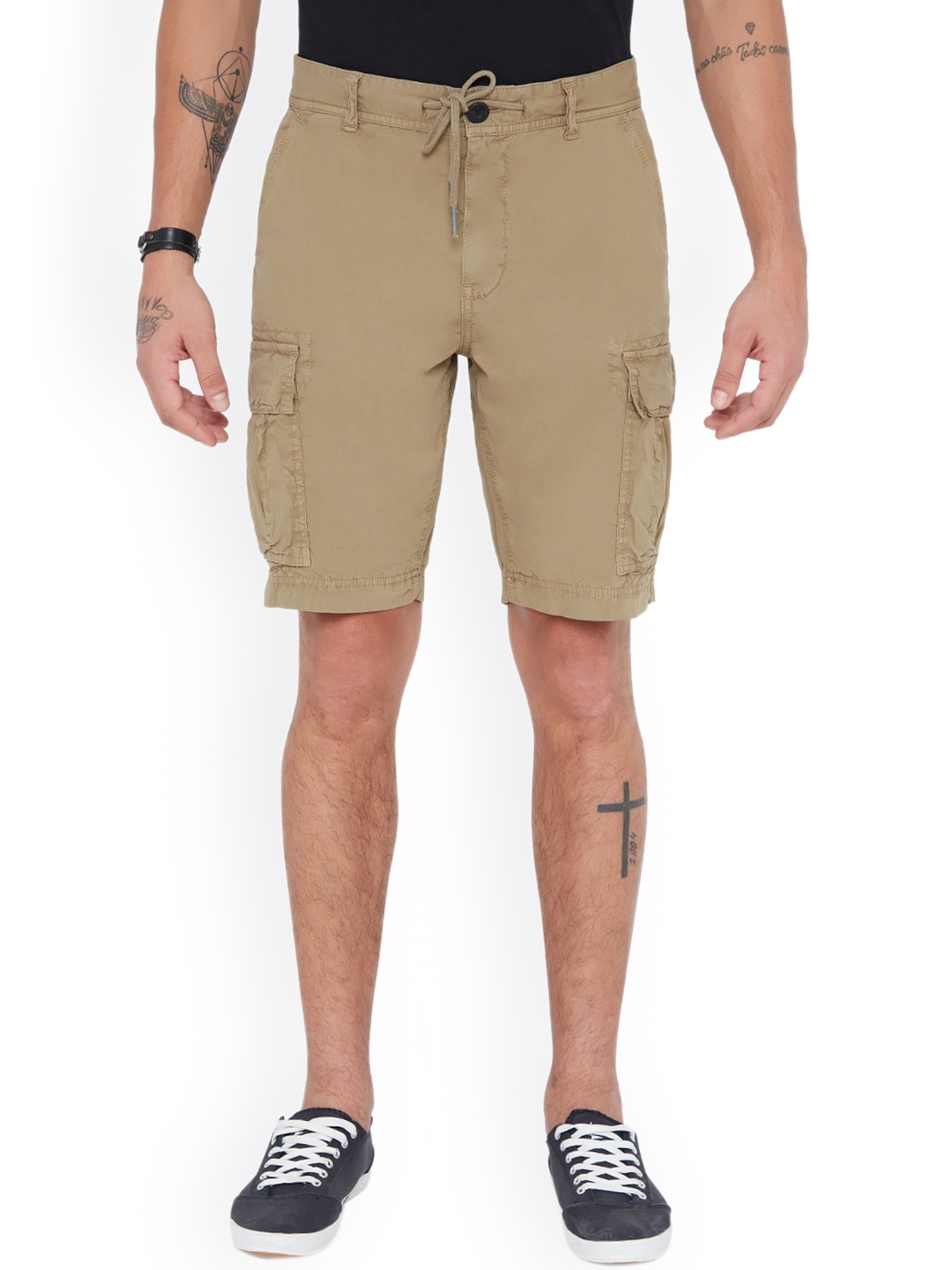 skinny fit cargo shorts