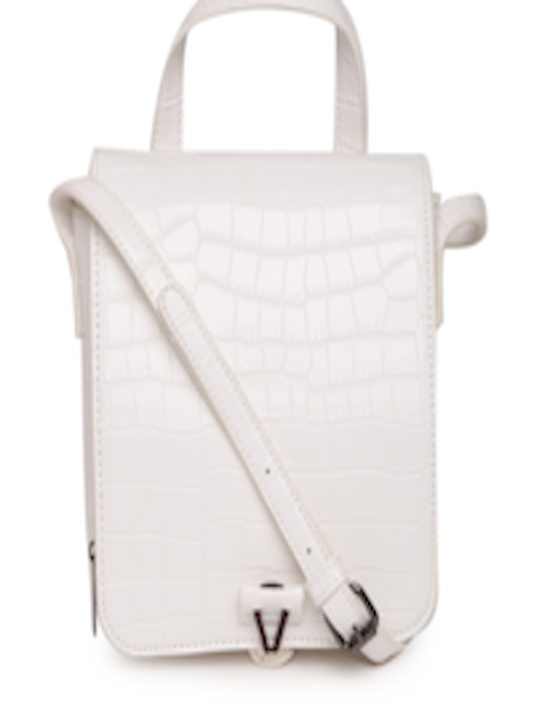 Buy United Colors Of Benetton Off White Croc Textured Sling Bag - Handbags for Women 2231984 ...