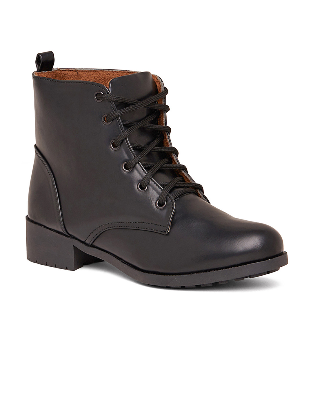 Buy Marc Loire Women Black Solid Synthetic High Top Boots Boots for