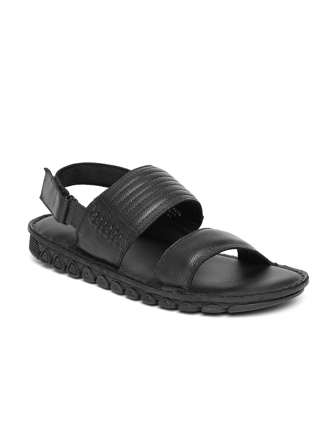 Buy Bata Men Black Leather Sandals Sandals for Men 2233218 Myntra