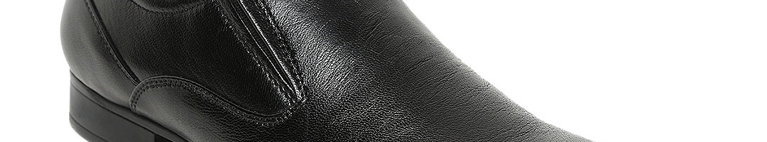 Buy Bata Men Black Leather Semiformal Slip Ons - Formal Shoes for Men ...