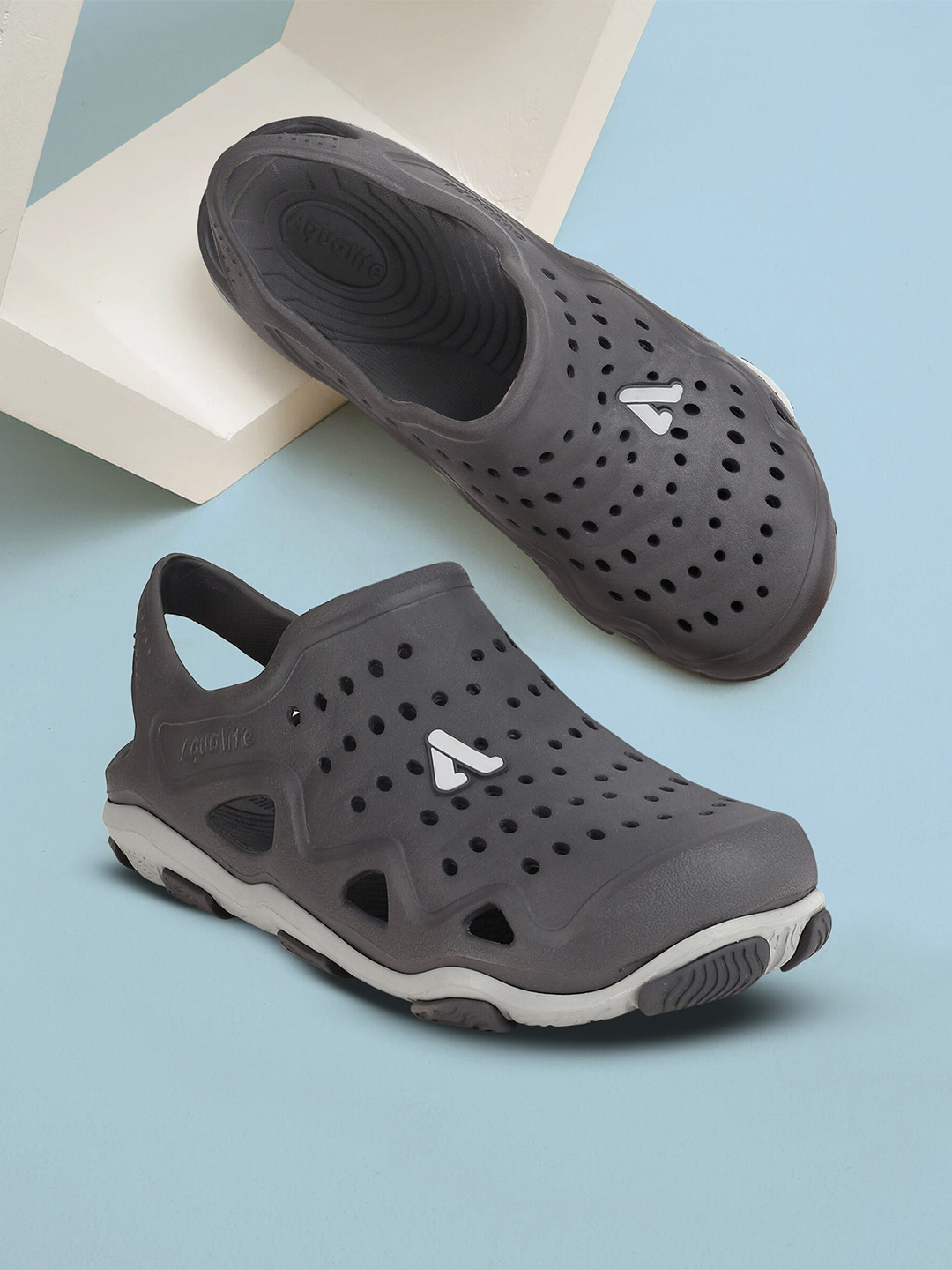 Buy Aqualite Men Round Toe Slip On Clogs Sandals for Men 22337674