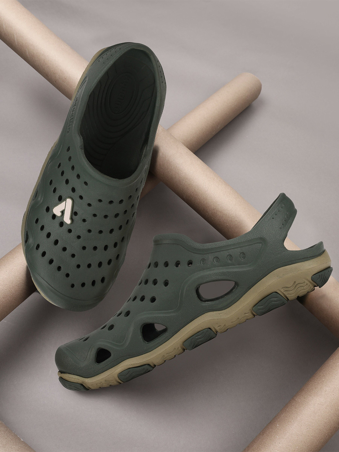 Buy Aqualite Men Round Toe Slip On Clogs Sandals for Men 22337680