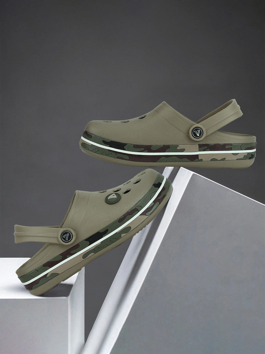 Buy Aqualite Men Round Toe Slip On Clogs Sandals for Men 22337682