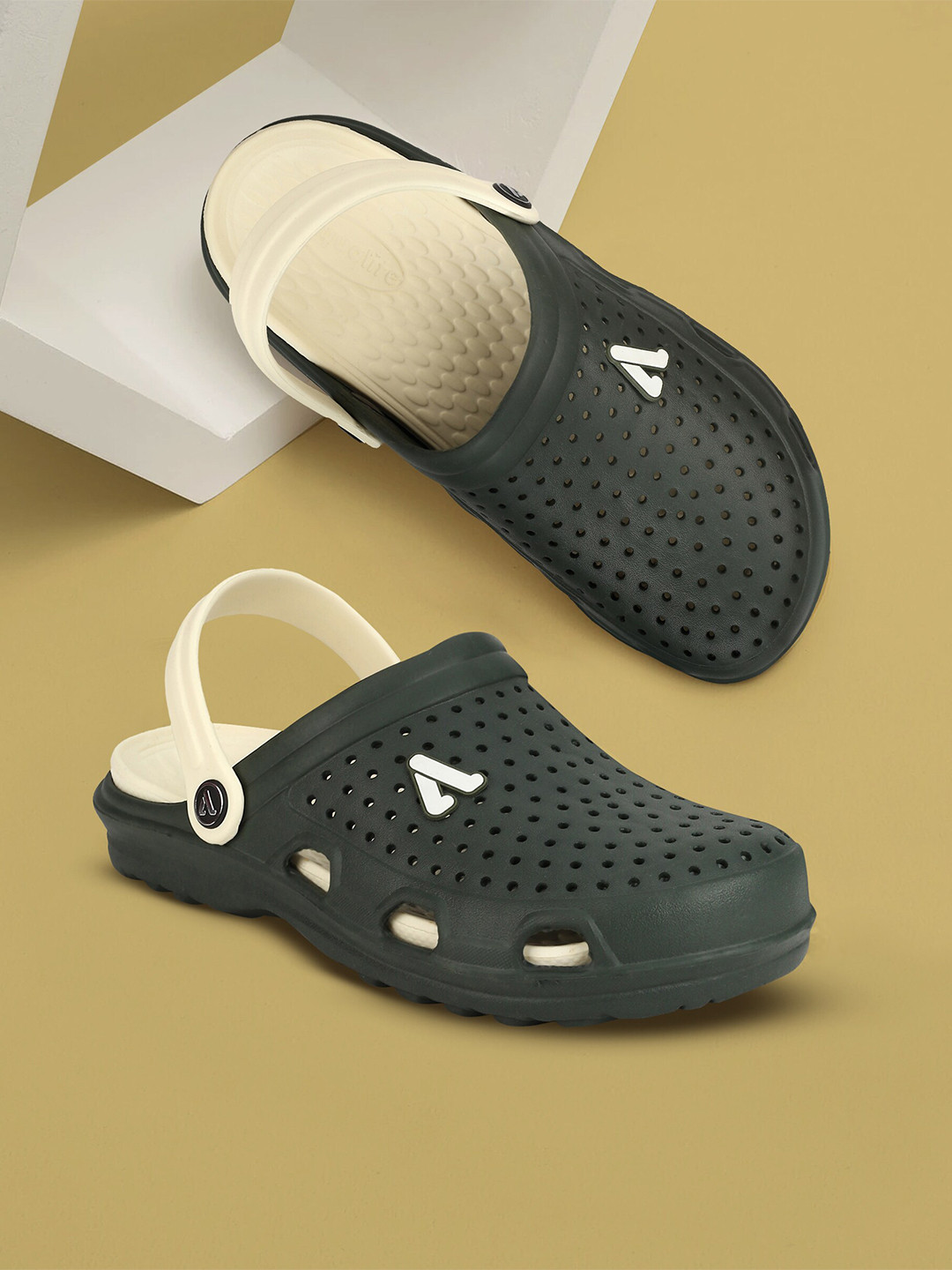 Buy Aqualite Men Round Toe Slip On Clogs Sandals for Men 22337696