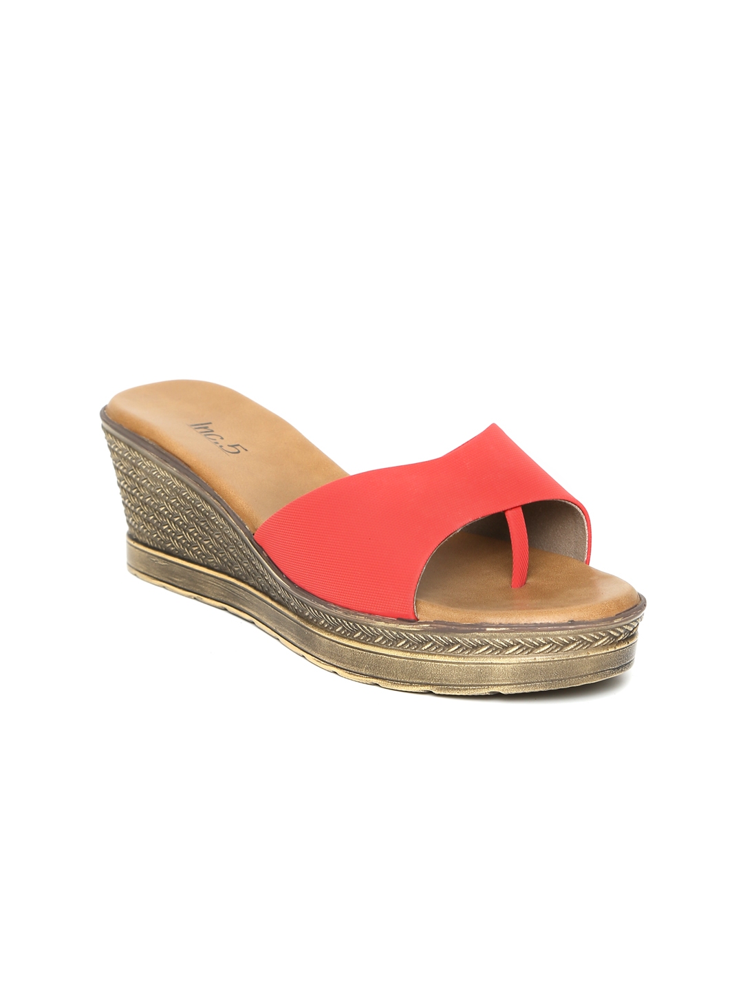 red wide width wedges