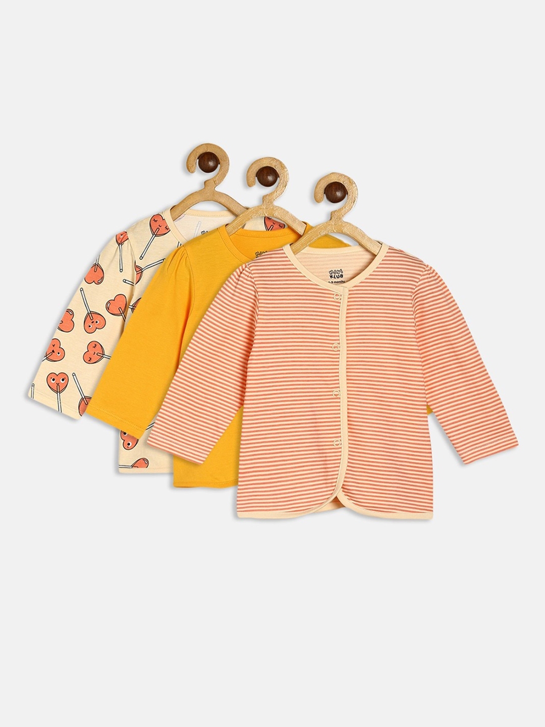 Buy MINI KLUB Infant Girls Pack Of 3 Pure Cotton Jhablas Innerwear 