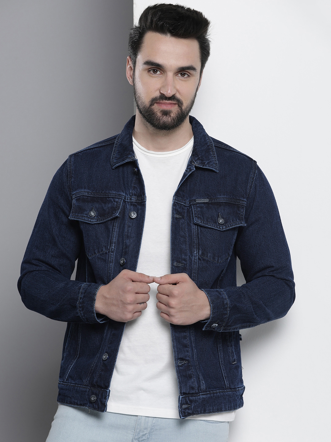 Buy Nautica Pure Cotton Denim Jacket - Jackets for Men 22345512 | Myntra