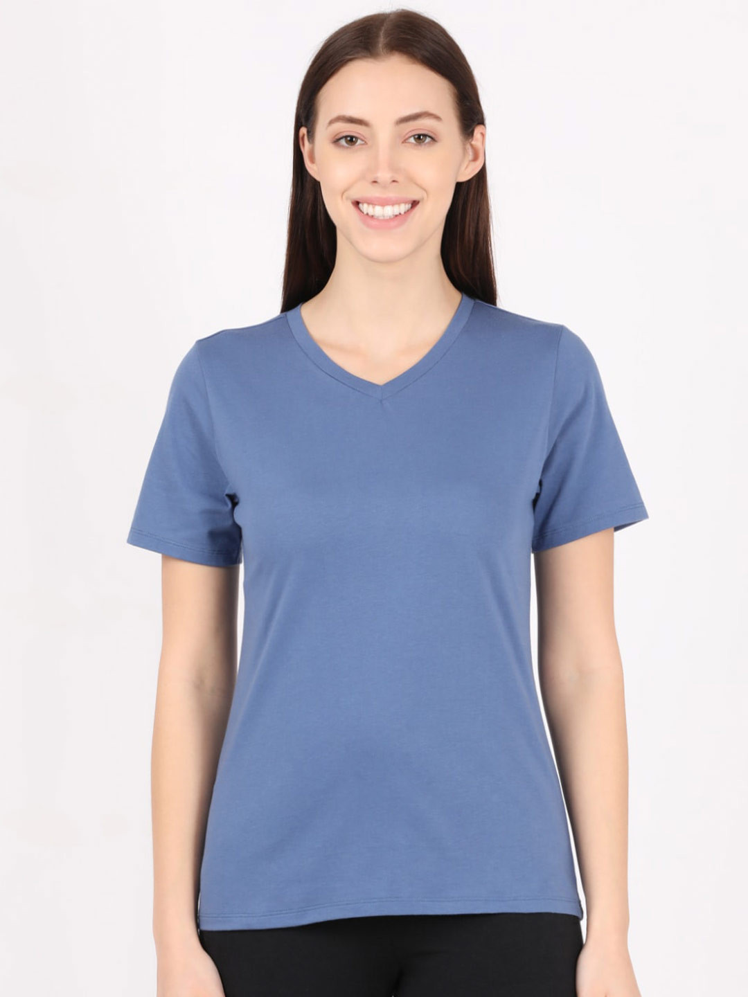 Buy Jockey V Neck Cotton T Shirt Tshirts for Women 22350490 Myntra
