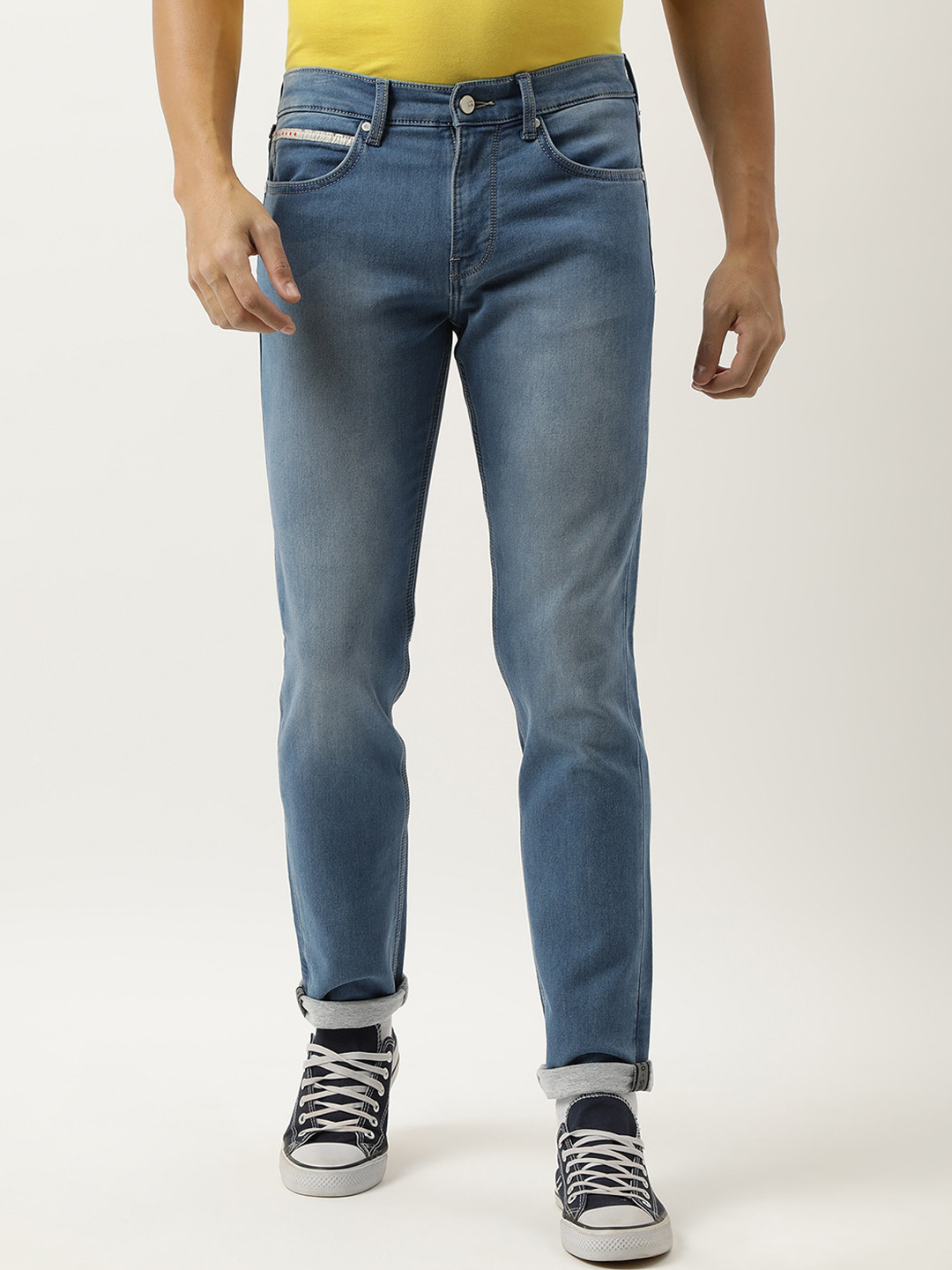 Buy Lee Men Slim Fit Light Fade Stretchable Cotton Jeans - Jeans for ...