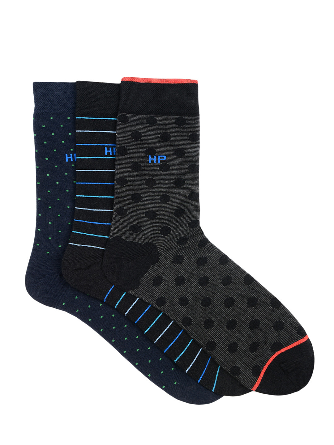 Buy Hush Puppies Men Pack Of 3 Calf Length Socks Socks for Men