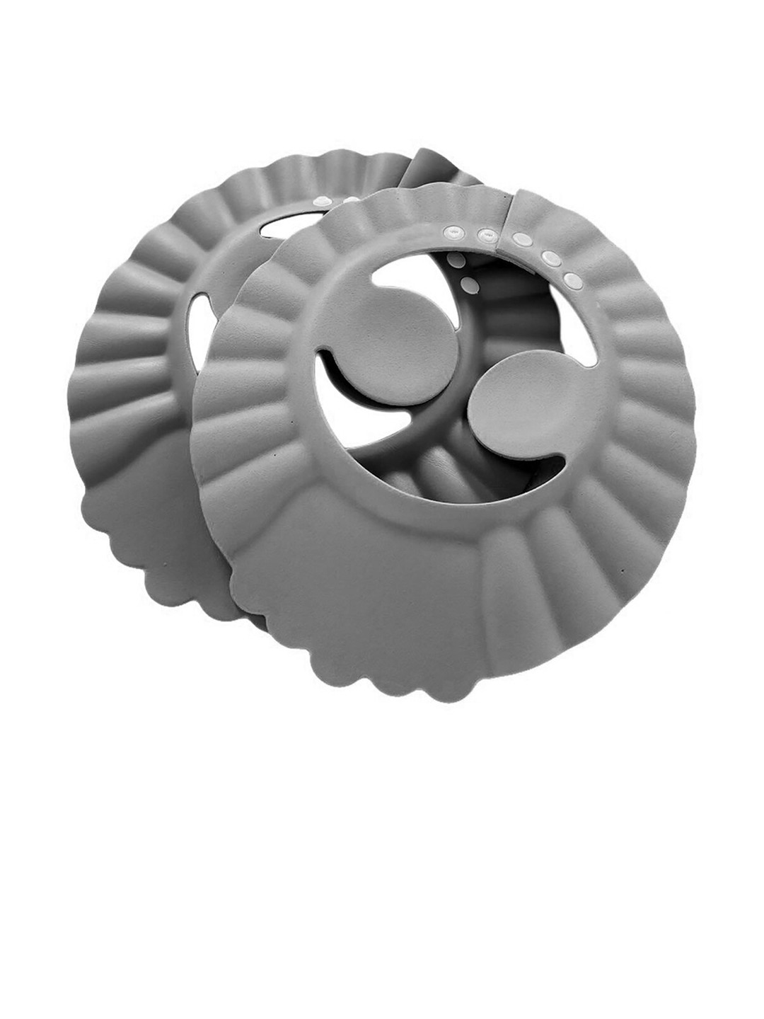 Buy Kuber Industries Kids Set Of 2 Grey Adjustable Shower Caps Baby