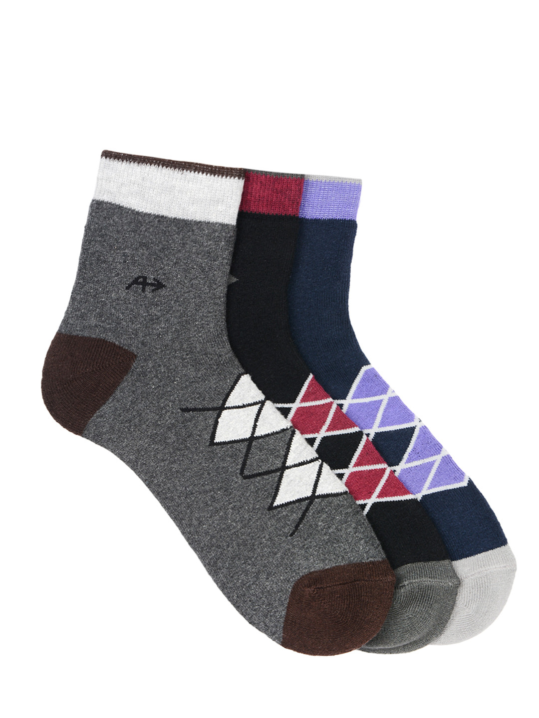 Buy Arrow Men Pack Of 3 Formal Calf Length Patterned Socks Socks for Men 2235991 Myntra