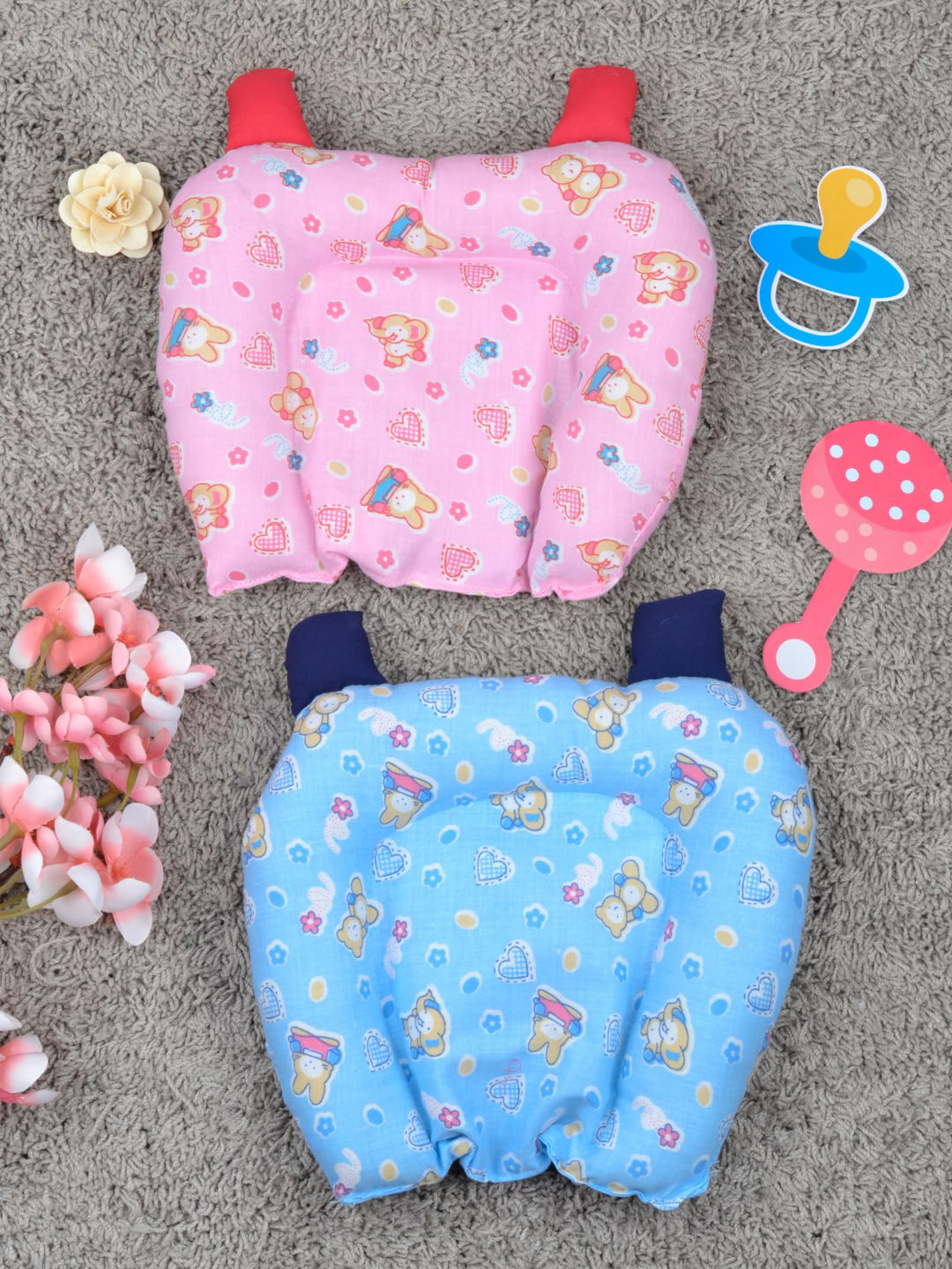 Buy Moms Home Infants Blue & Pink 2 Pieces Toons & Characters Printed