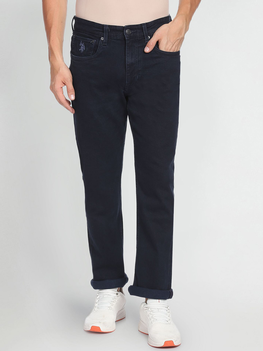 Buy U.S. Polo Assn. Denim Co. Men Bootcut Fit Mid Rise Stretchable ...