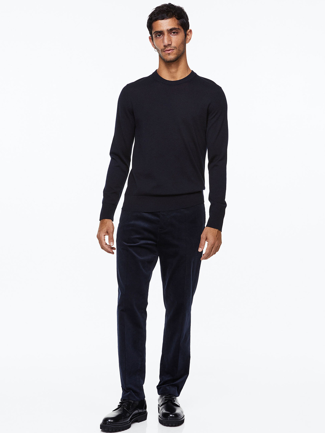 Buy H&M Men Slim Fit Velvet Suit Trousers Trousers for Men 22371774 Myntra