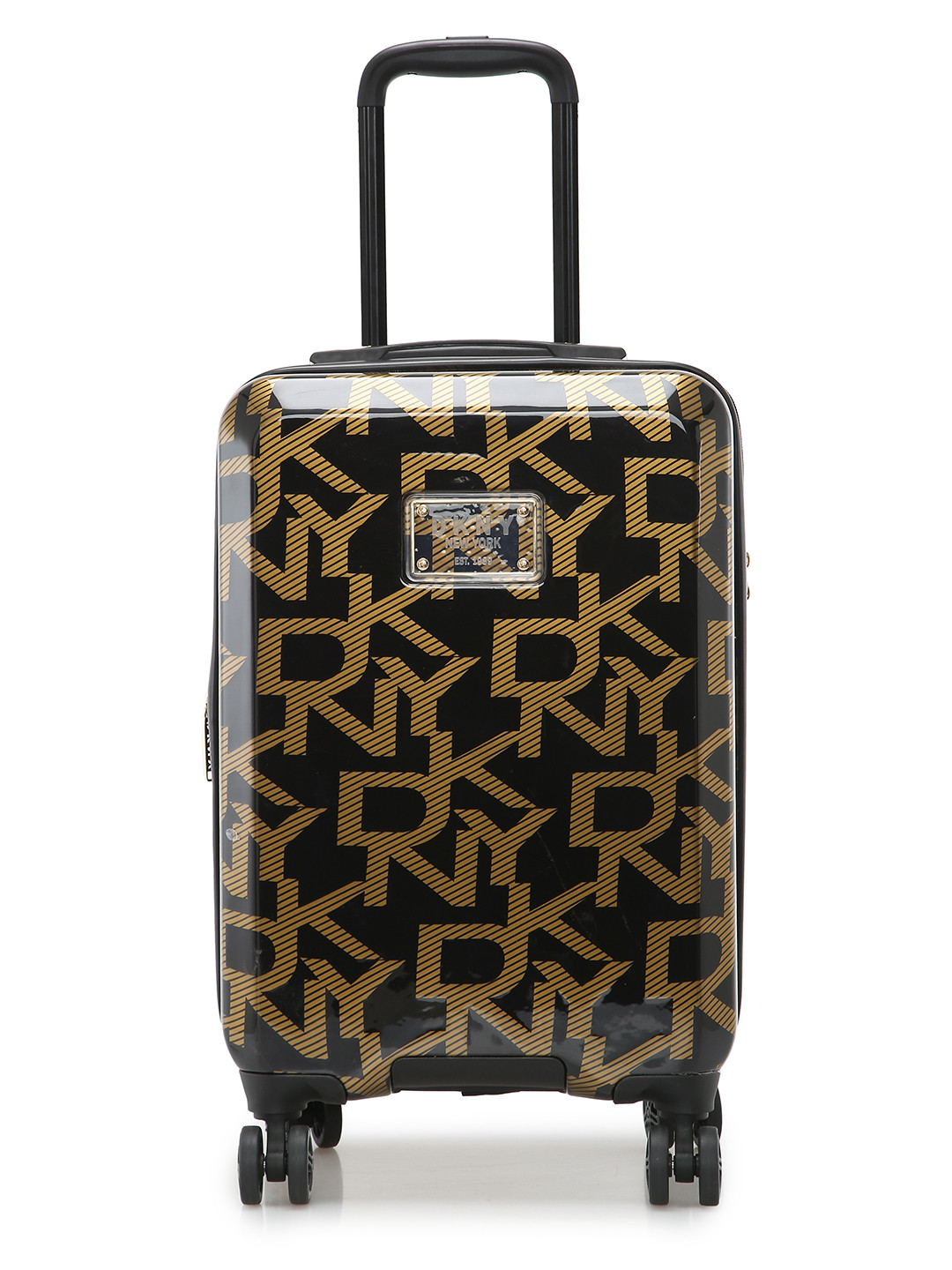 Buy DKNY Deco Signature Printed Hard Sided Cabin Trolley Bag Trolley
