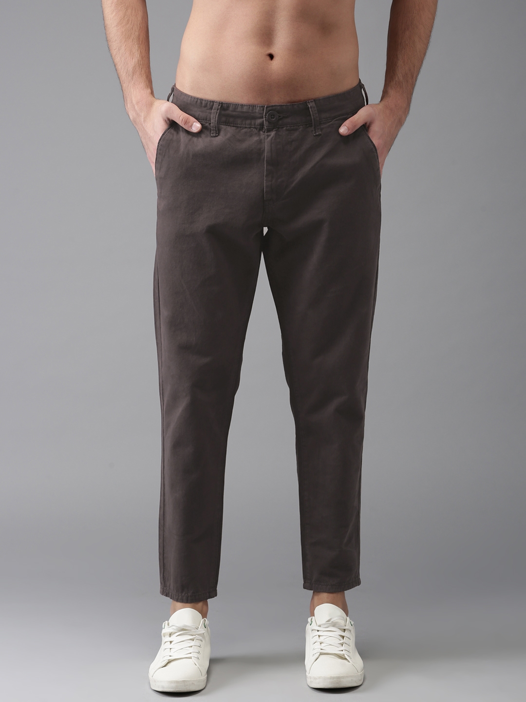 charcoal chinos