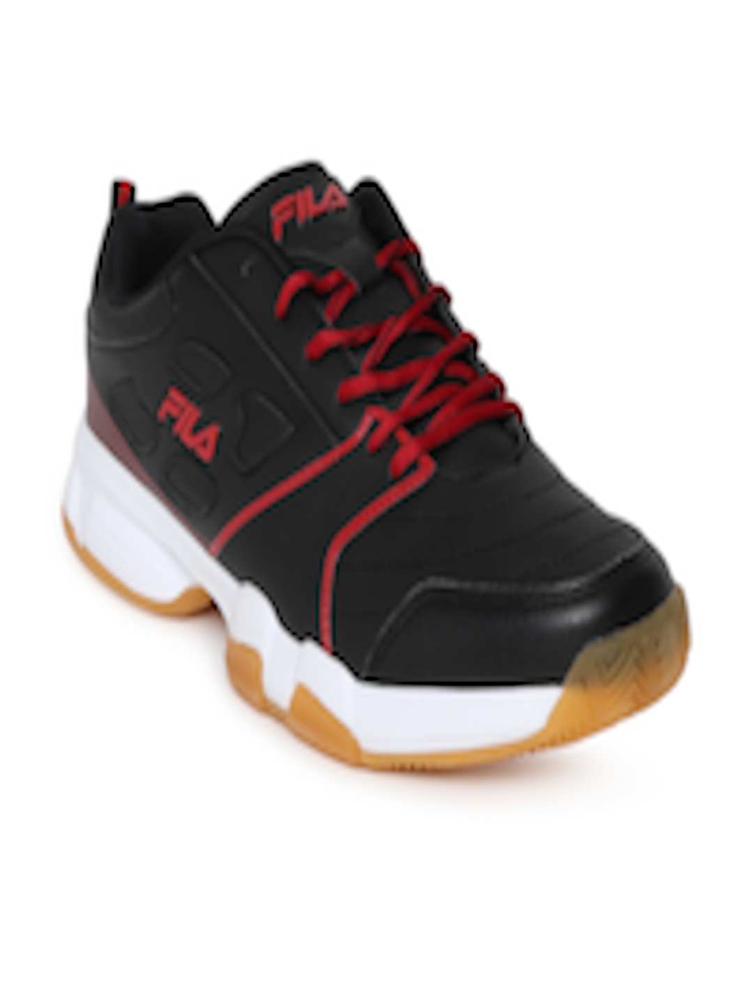 Buy FILA Men Black Becker II Tennis Shoes - Sports Shoes for Men ...