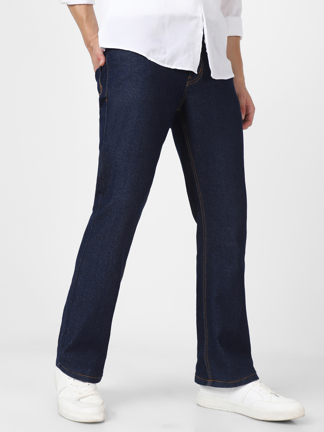 Fashionable stretchable banded jeans for men