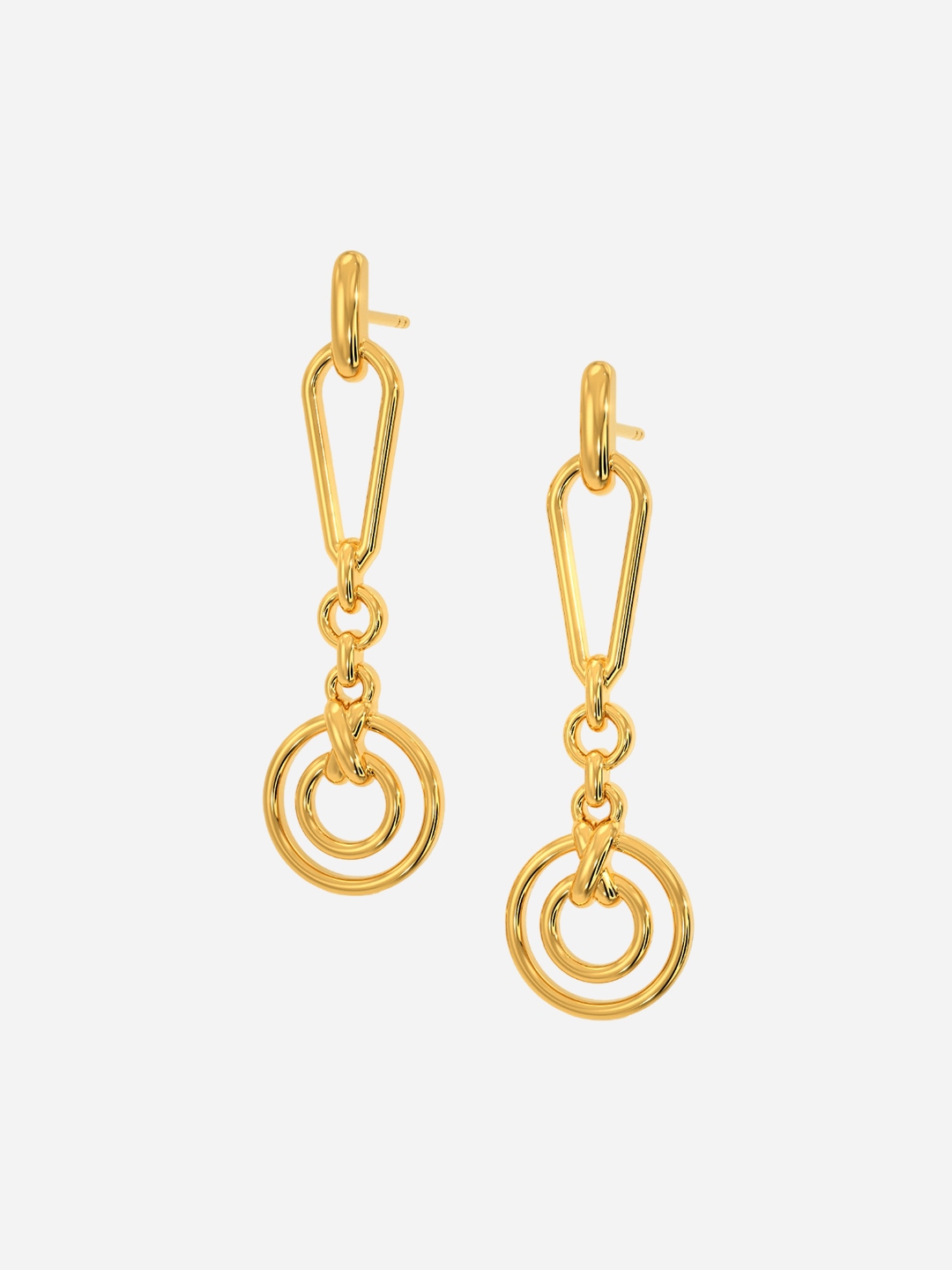 Buy MELORRA Pixie Penchants 18KT Gold Earrings 5.11 Gm - Earrings Gold for Women 22393516 | Myntra