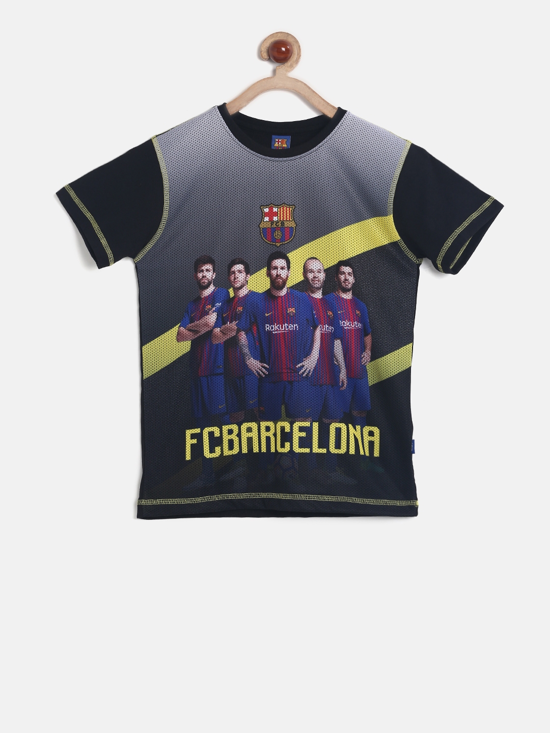 Buy Barcelona Boys Black Printed T Shirt - Tshirts for Boys 2240141