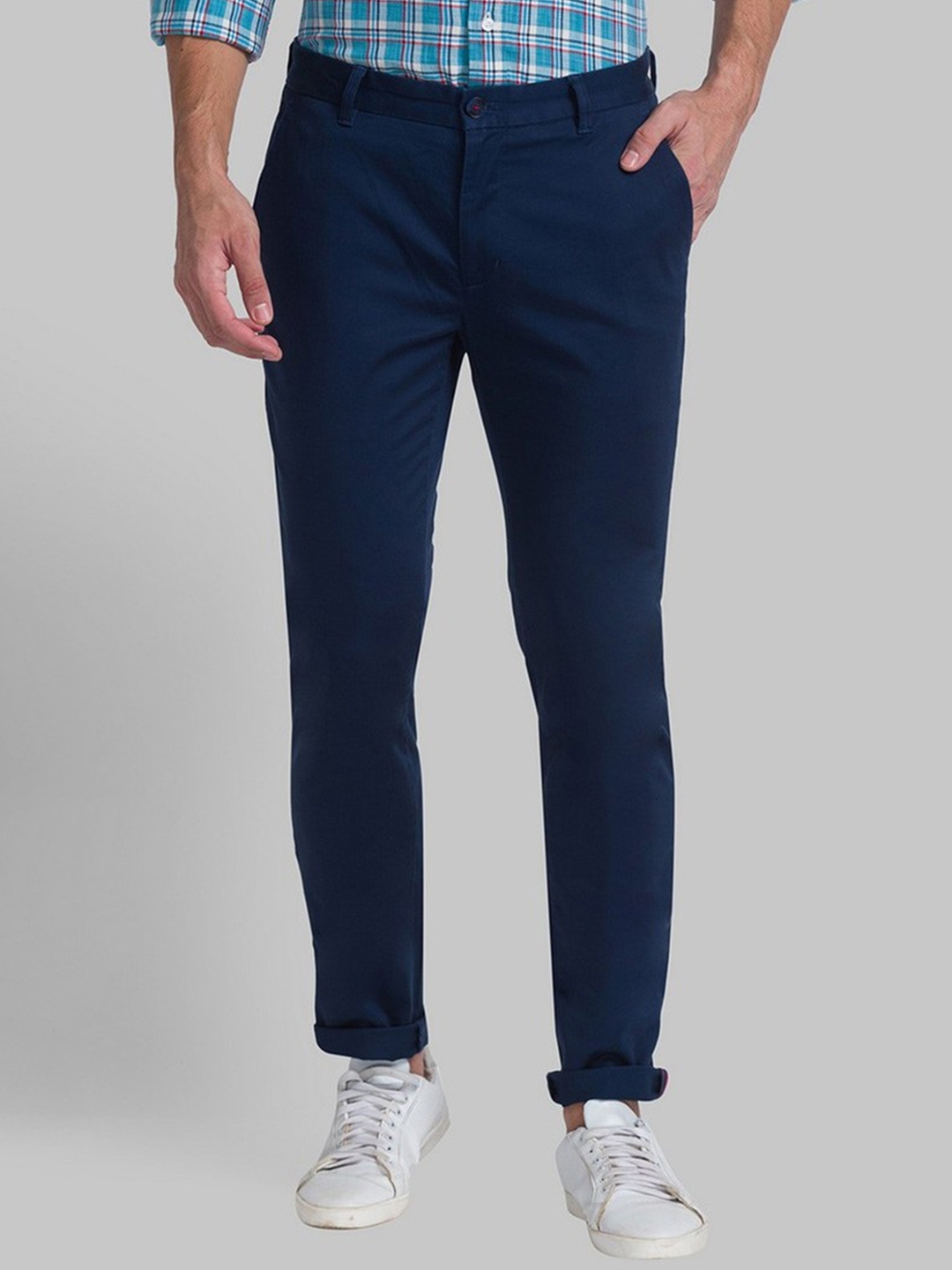 Buy Raymond Men Cotton Slim Fit Trouser - Trousers for Men 22401512 ...