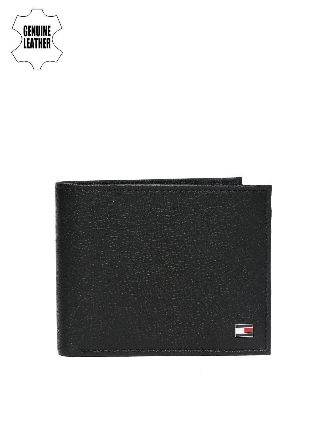 Tommy Hilfiger Black Leather Men Wallet