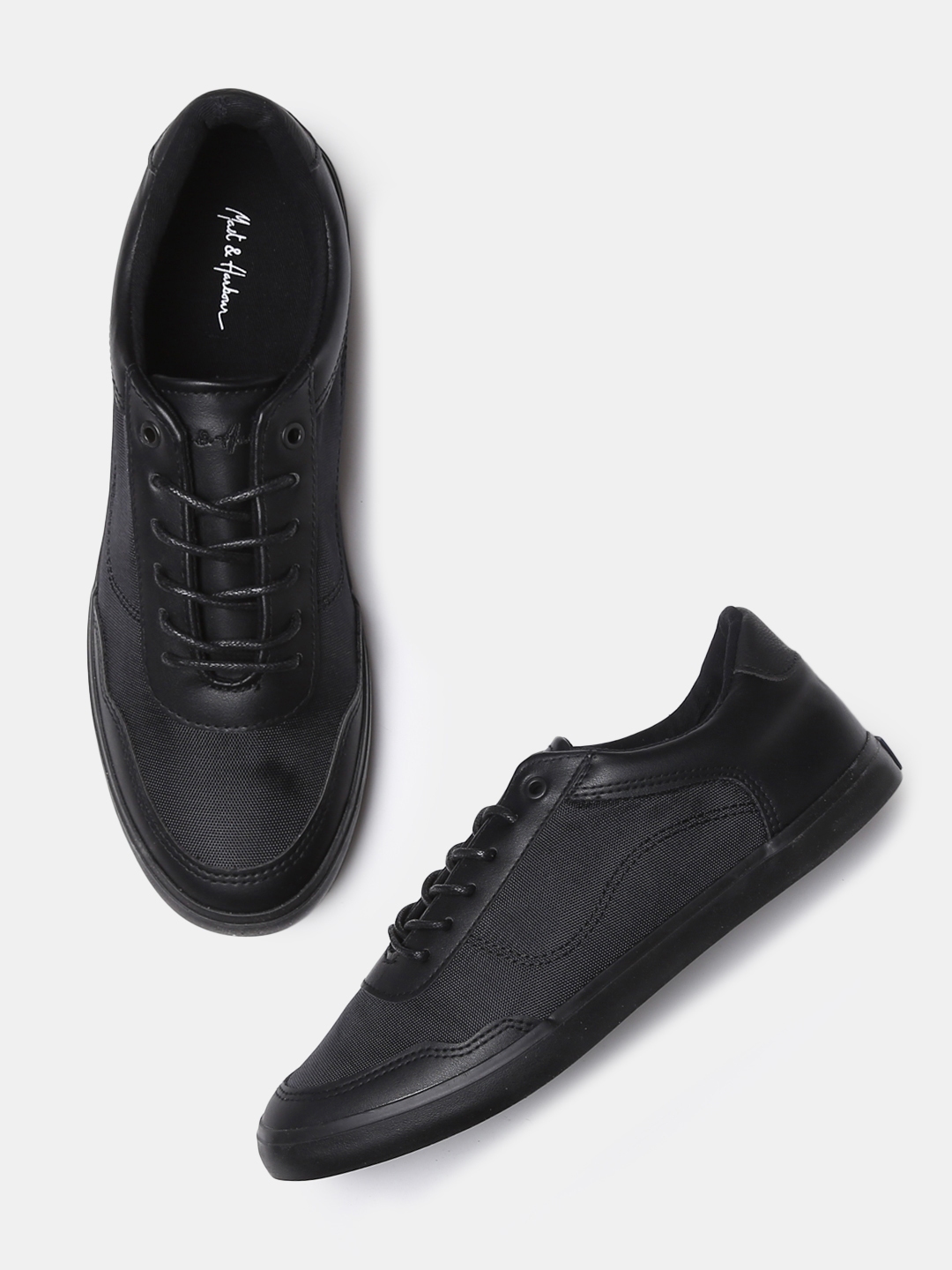 mast and harbour black sneakers