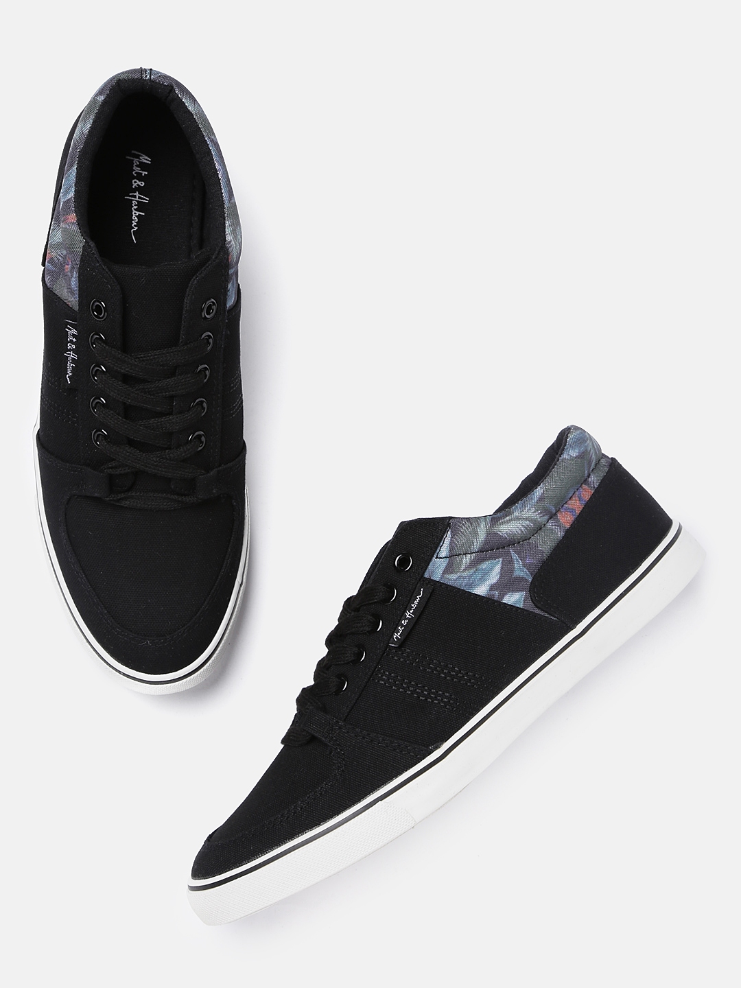 mast and harbour black sneakers