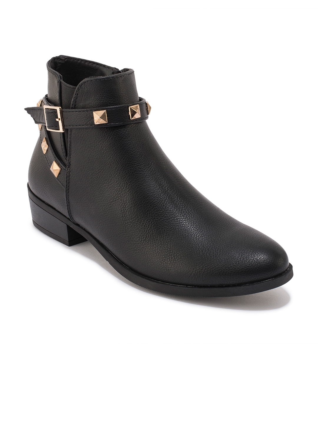 truffle collection heeled boots in black