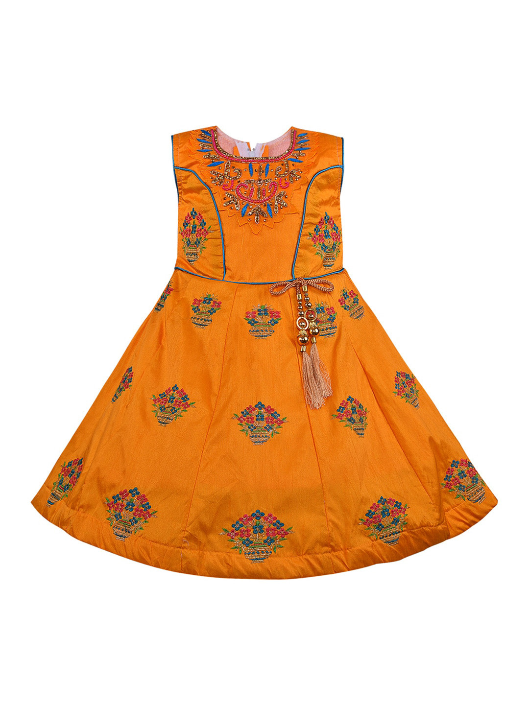 Wish Karo Girls Long Gown Dress with Jacket-(LF216pnk) main image 1
