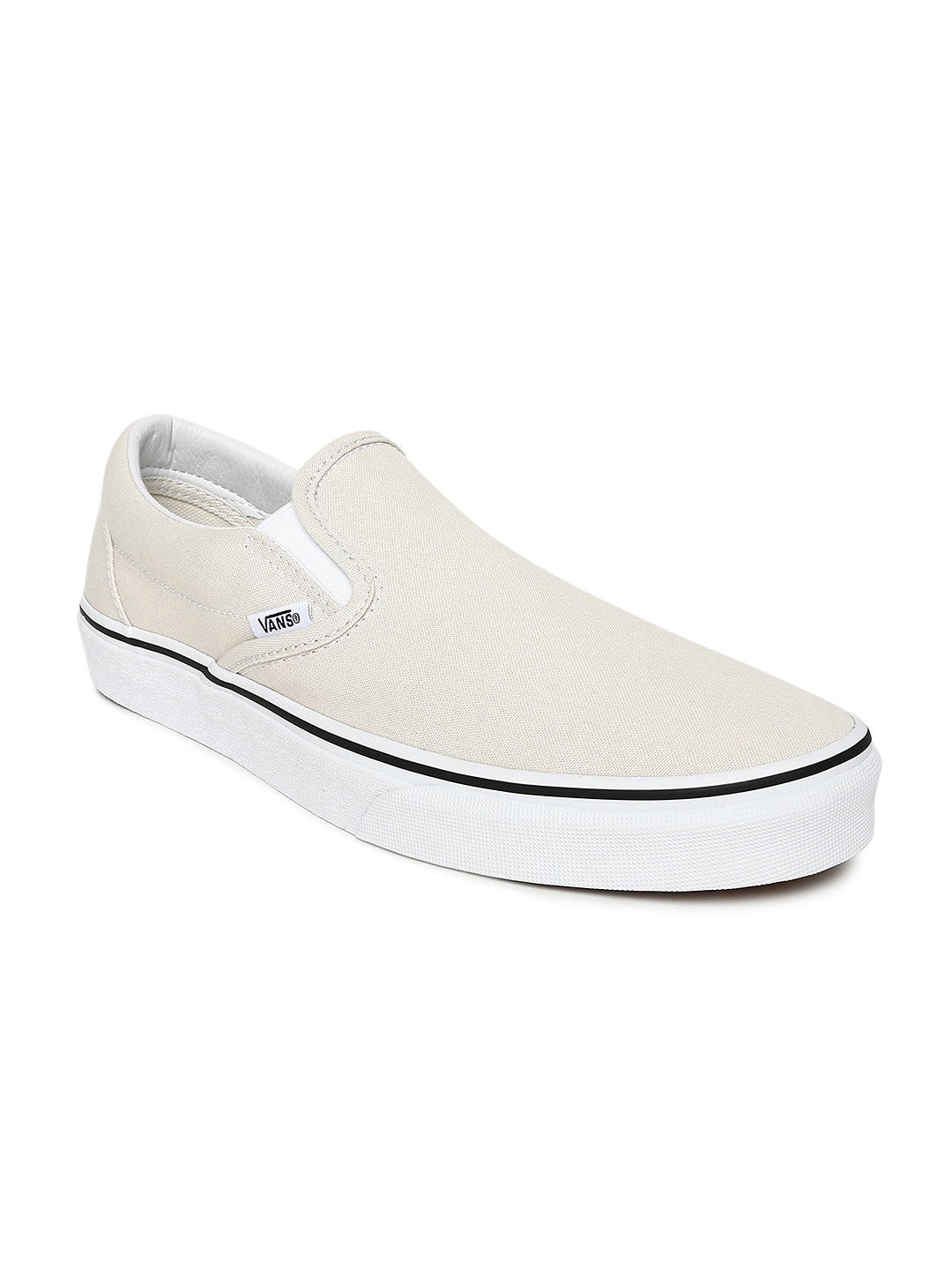 Buy Vans Unisex Off White Classic Slip On Sneakers - Casual Shoes for ...