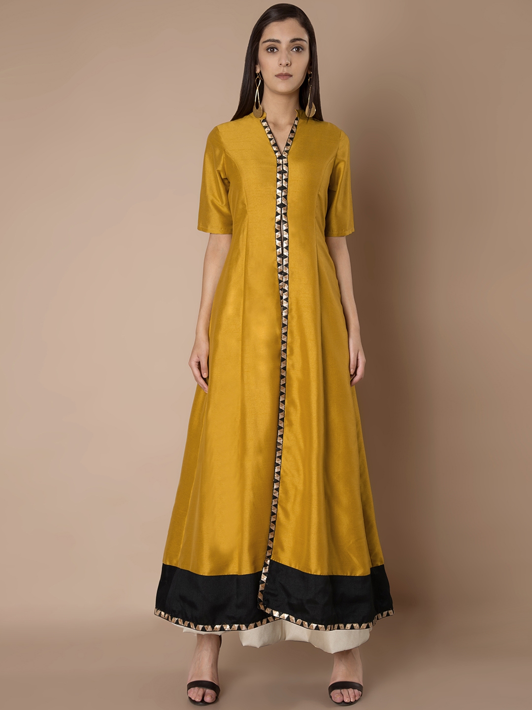 myntra mustard kurti